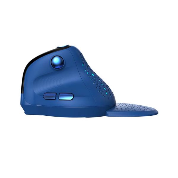 Bezprzewodowa mysz pionowa Delux M618XSD BT+2.4G RGB (niebieska) - Image 3