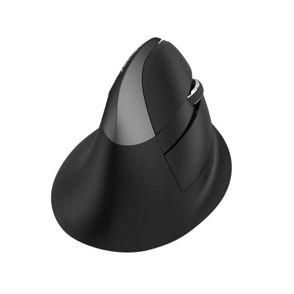 Wireless Vertical Mouse Delux M618Mini BT+2.4G RGB 4000DPI (Iron Gray) - Image 4