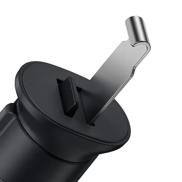 Baseus Metal Age II gravitational grip on the car grid - black - Image 5