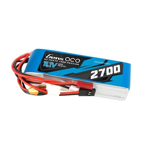 Battery Gens Ace 2700mAh 11,1V TX 3S1P Futaba/JST-XHR/JST-SYP - Image 2