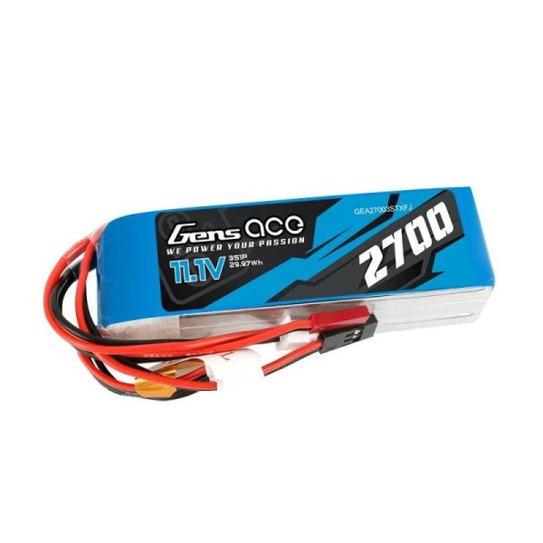 Battery Gens Ace 2700mAh 11,1V TX 3S1P Futaba/JST-XHR/JST-SYP - Image 3