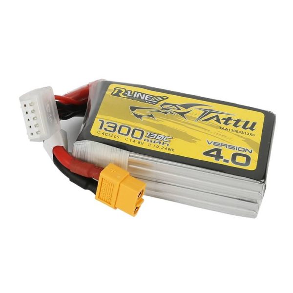 Battery Tattu R-Line Version 4.0 1300mAh 14,8V 130C 4S1P XT60 - Image 2