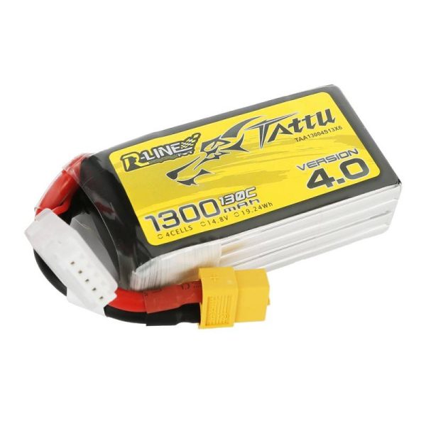 Battery Tattu R-Line Version 4.0 1300mAh 14,8V 130C 4S1P XT60 - Image 3