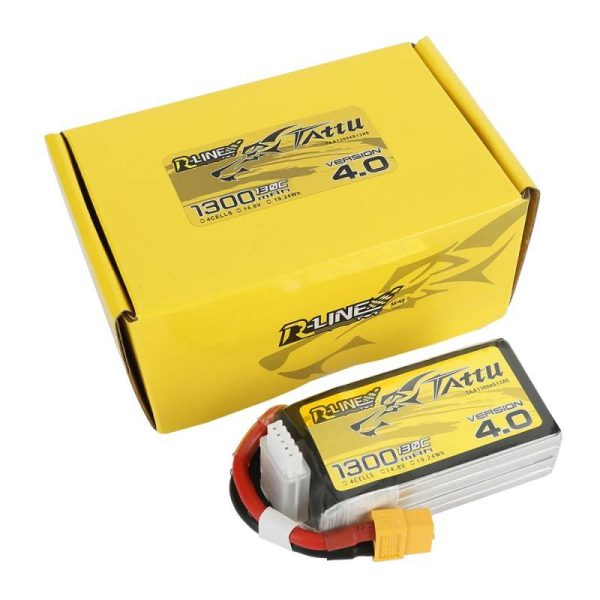 Battery Tattu R-Line Version 4.0 1300mAh 14,8V 130C 4S1P XT60 - Image 5