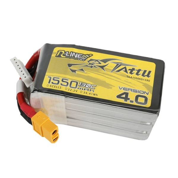 Battery Tattu R-Line 4.0 1550mAh 22.2V 130C 6S1P XT60 - Image 3
