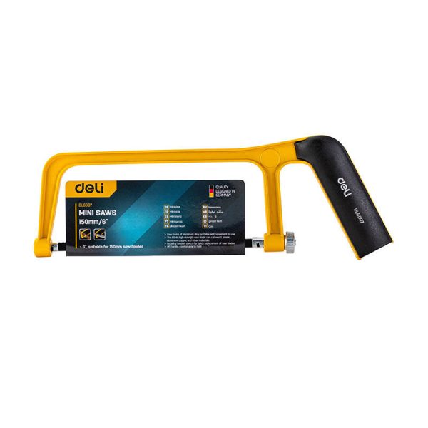 Mini Hacksaw 150mm Deli Tools EDL6007 - Image 4
