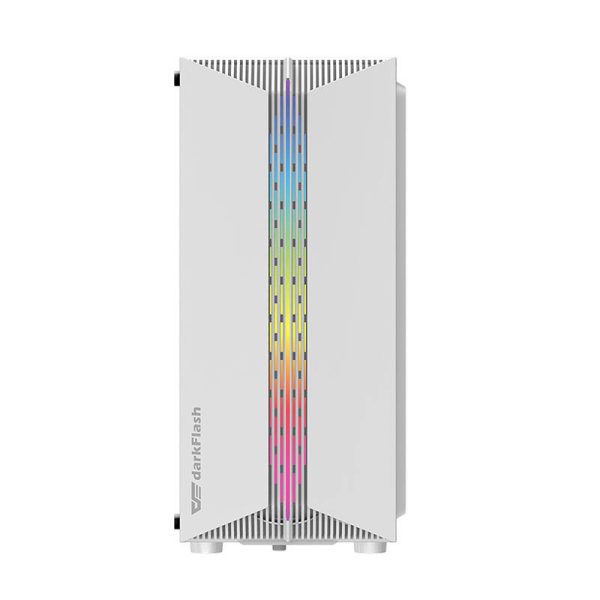 Darkflash DK151 LED computer case (white) + 3 RGB fans - Image 2