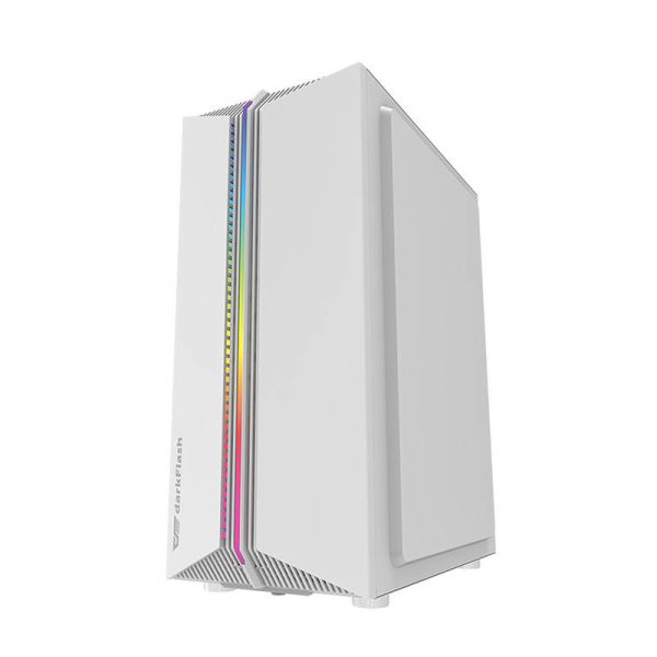 Darkflash DK151 LED computer case (white) + 3 RGB fans - Image 4