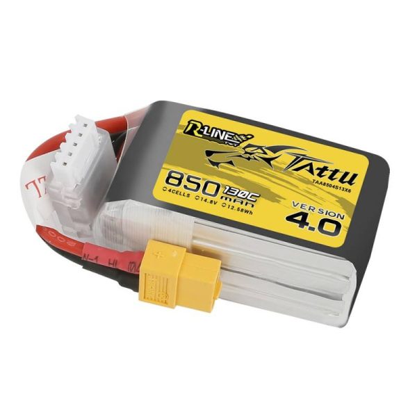 Battery Tattu R-Line 850mAh 14.8V 130C 4S1P XT60 - Image 2