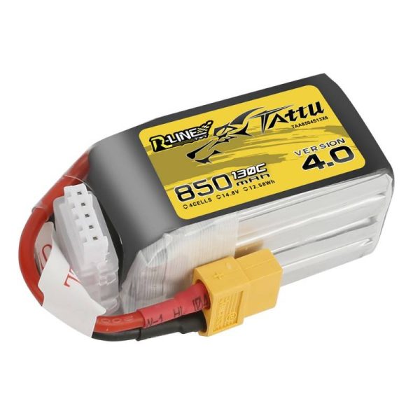 Battery Tattu R-Line 850mAh 14.8V 130C 4S1P XT60 - Image 3
