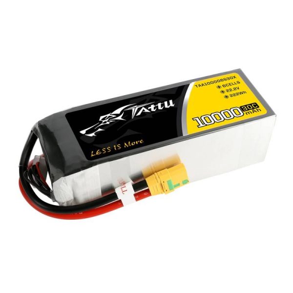 Battery Tattu 10000mAh 22.2V 30C 6S1P XT90 Anti-spark Plug - Image 2