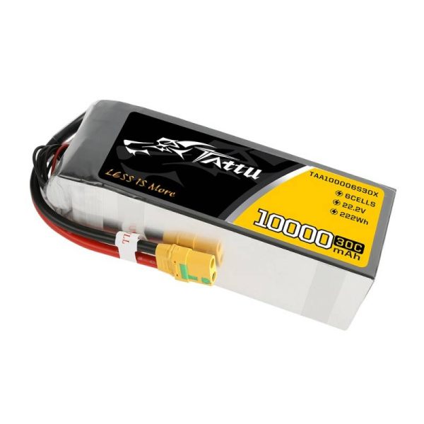 Battery Tattu 10000mAh 22.2V 30C 6S1P XT90 Anti-spark Plug - Image 3