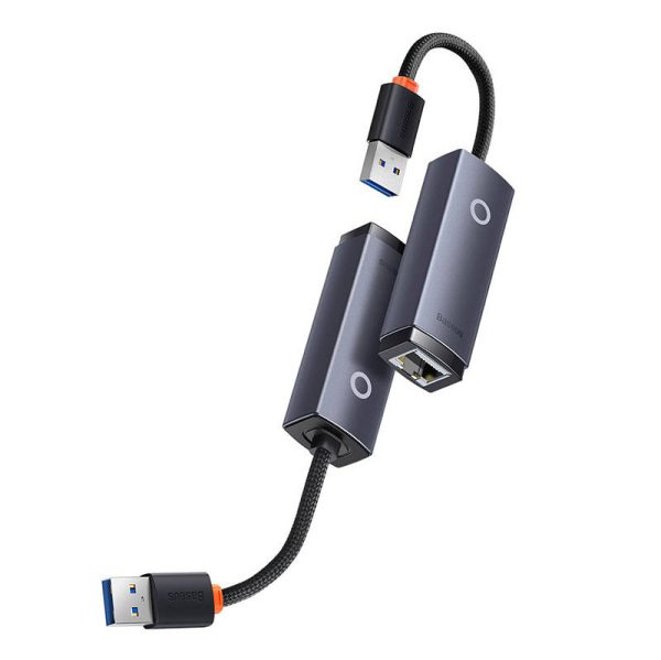 Network adapter Baseus Lite Series USB to RJ45, 1000Mbps (grey) - Image 3