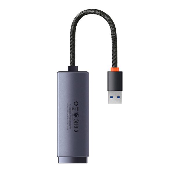 Network adapter Baseus Lite Series USB to RJ45, 1000Mbps (grey) - Image 2