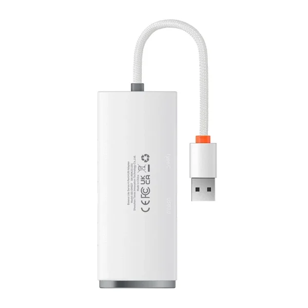 Baseus Lite Series Hub 4in1 USB to 4x USB 3.0, 25cm (White) - Image 5