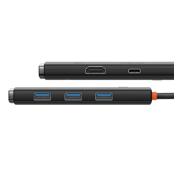 Baseus Lite Series Hub 5w1 USB-C to 3x USB 3.0 + USB-C + HDMI (black) - Image 4