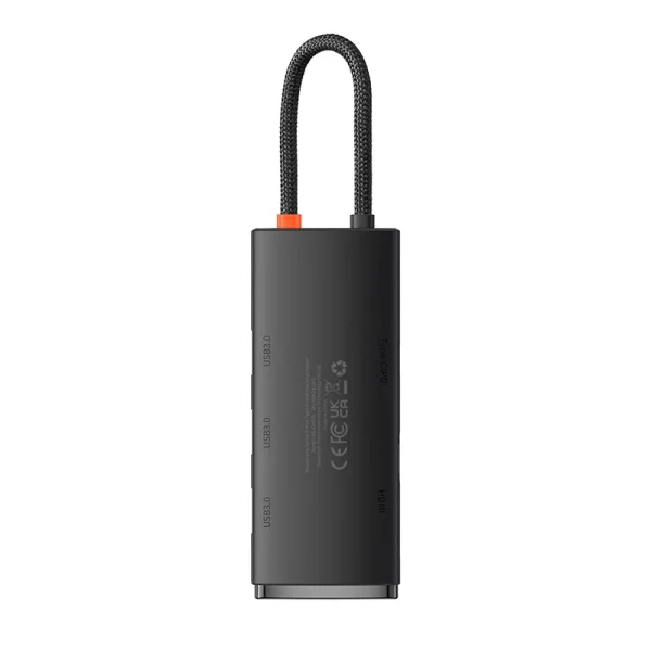 Baseus Lite Series Hub 5w1 USB-C to 3x USB 3.0 + USB-C + HDMI (black) - Image 5