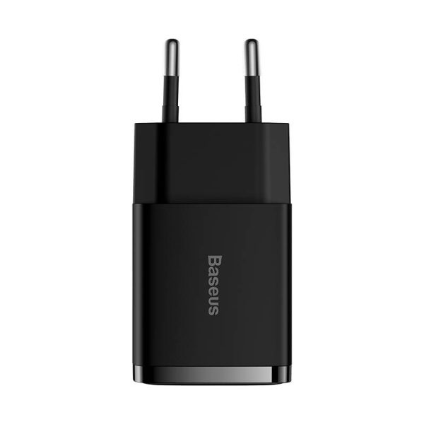 Baseus Compact Quick Charger, 2x USB, 10.5W (black) - Image 2