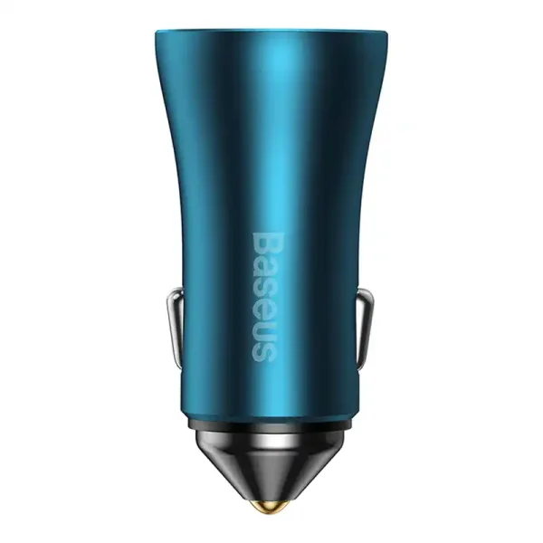 Baseus Golden Contactor Pro car charger, 2x USB-C, 40W (blue) - Image 3