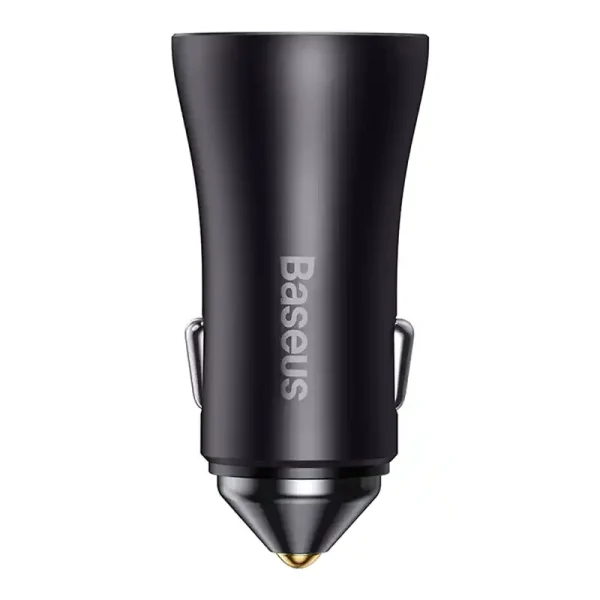 Baseus Golden Contactor Pro car charger, 2x USB-C, 40W (Dark Gray) - Image 3