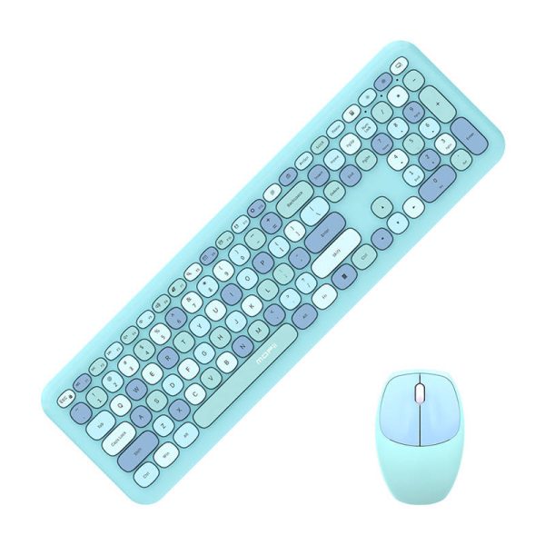 Wireless keyboard + mouse set MOFII 666 2.4G (Blue) - Image 2