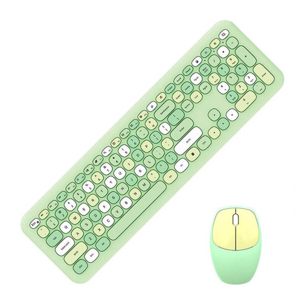 Wireless keyboard + mouse set MOFII 666 2.4G (Green) - Image 2