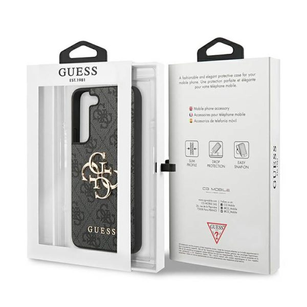 Guess 4G Big Metal Logo - Case for Samsung Galaxy S23 (Grey) - Image 8
