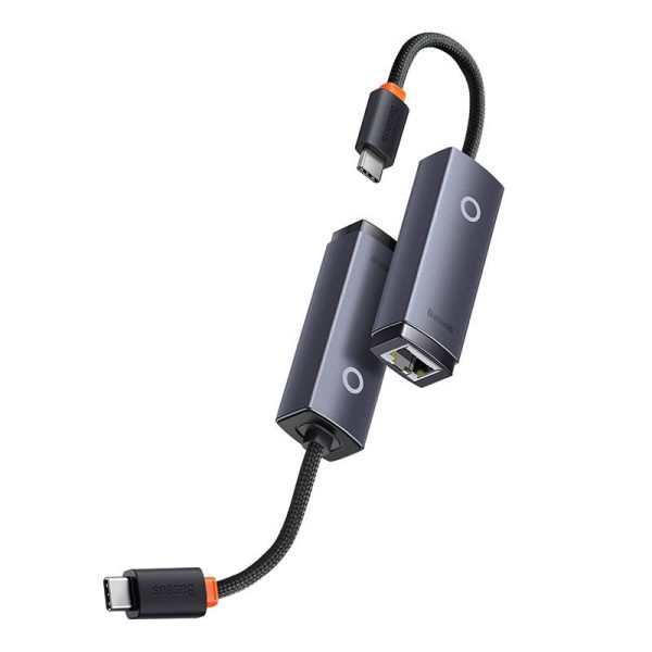 Network adapter Baseus Lite Series USB-C to RJ45 (grey) - Image 3