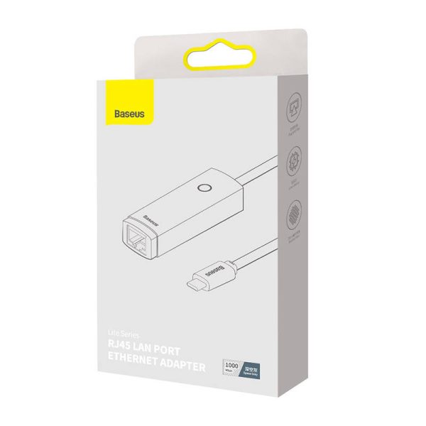 Network adapter Baseus Lite Series USB-C to RJ45 (grey) - Image 6