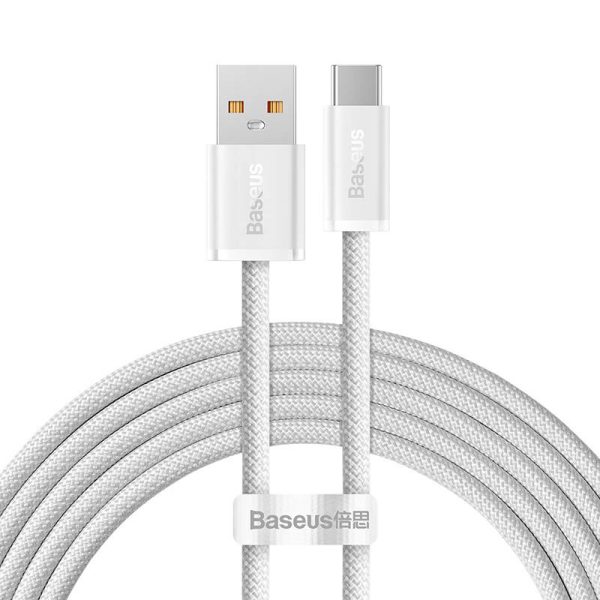 Cable USB to USB-C Baseus Dynamic Series, 100W, 2m (white) - Image 2