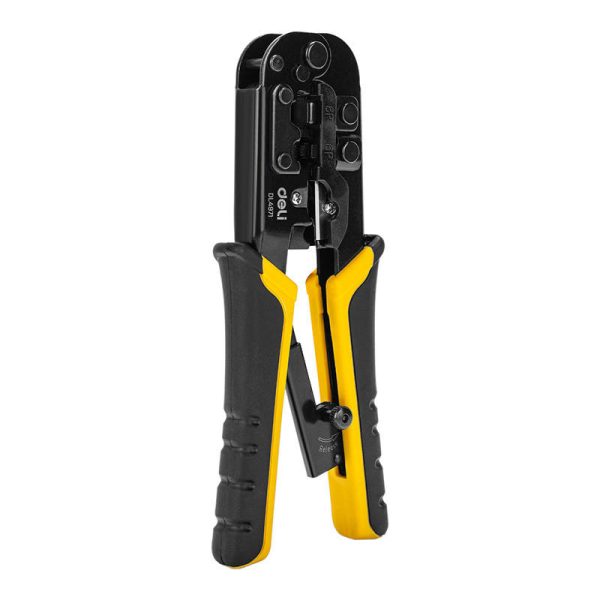 Deli Tools EDL4971 Ethernet Connector Crimping Pliers, 4/6/8P, RJ45/RJ14/RJ12/RJ9 - Image 2