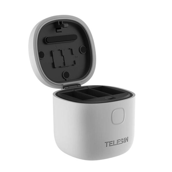 Allin box Telesin waterproof three-channel charger + 2 batteries for GoPro Hero 12 / Hero 11 / Hero 10 / Hero 9 (GP-BTR-905-GY-B) - Image 5