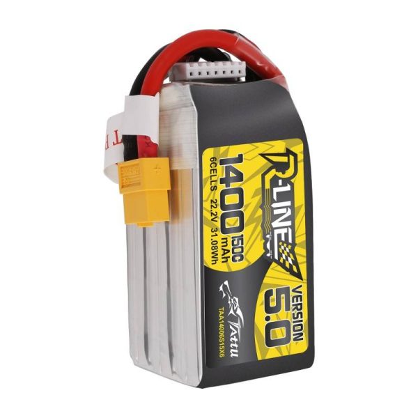 Battery Tattu R-Line 5.0 1400mAh 22.2V 150C 6S1P XT60 - Image 4