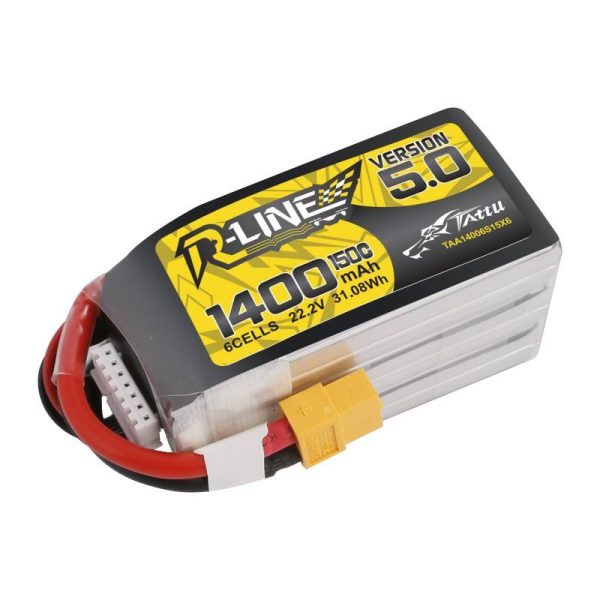 Battery Tattu R-Line 5.0 1400mAh 22.2V 150C 6S1P XT60 - Image 3
