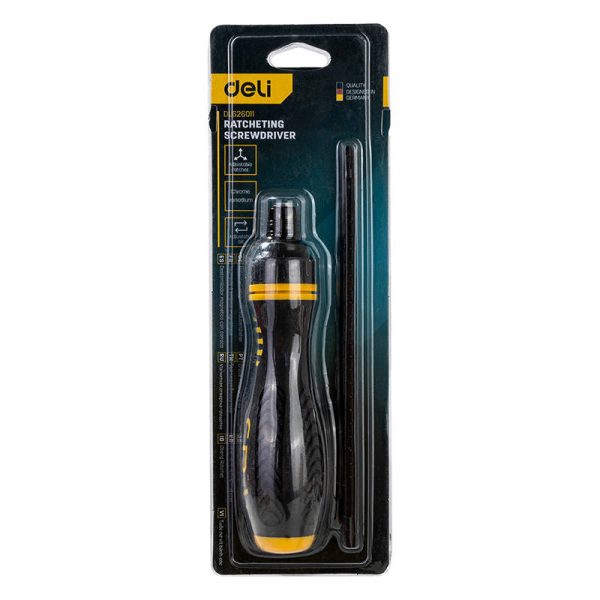 Ratchet screwdriver Deli Tools EDL626011, 6/PH2x180mm - Image 4