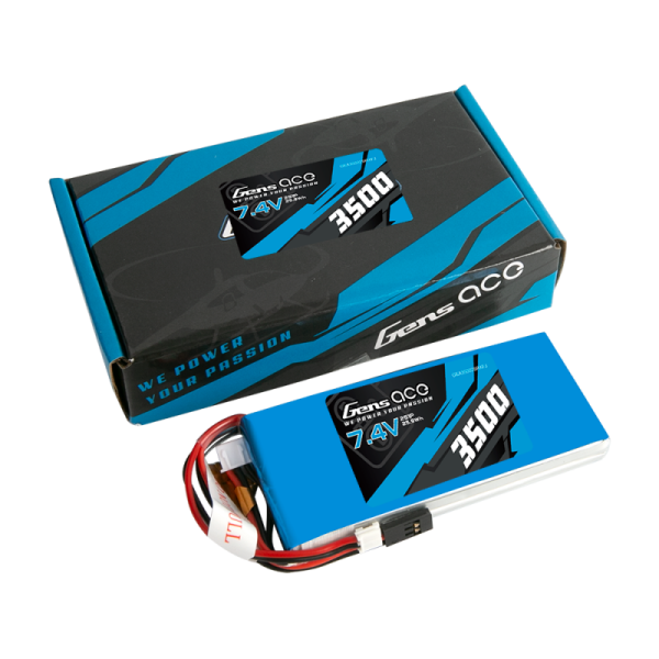 Battery LiPo Gens Ace 3500mAh 7,4V 1C 2S1P RX/TX - Image 5