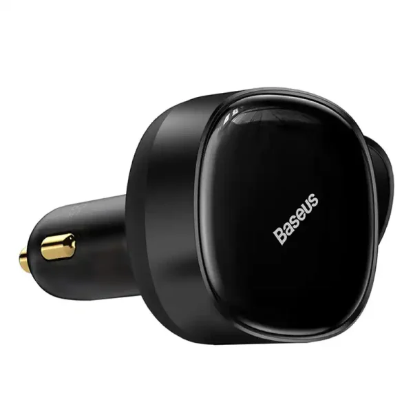 Car Charger Baseus Enjoyment with cable USB-C + Lightning 3A, 30W (Black) - Image 2