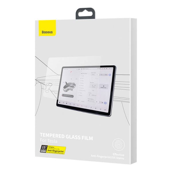 Tempered Glass Baseus Crystal 0.3mm for Tesla model 3/Y 15'' - Image 6