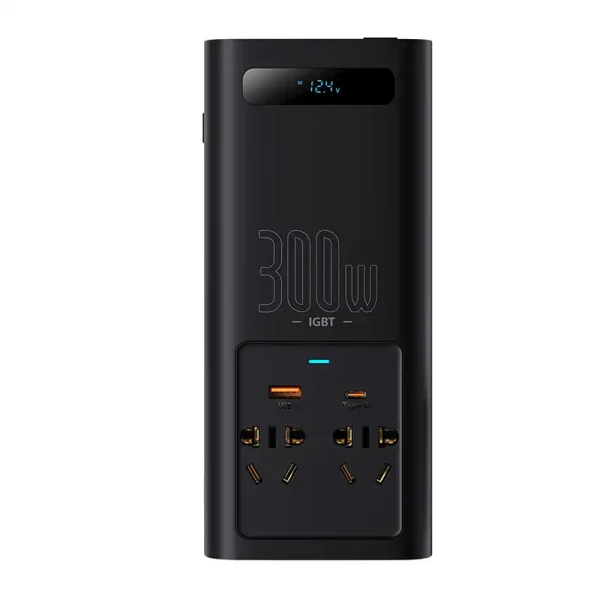 Power Inverter Baseus 300W (220V CN/EU) (black) - Image 2