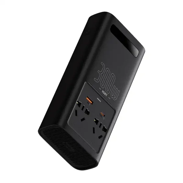 Power Inverter Baseus 300W (220V CN/EU) (black) - Image 5