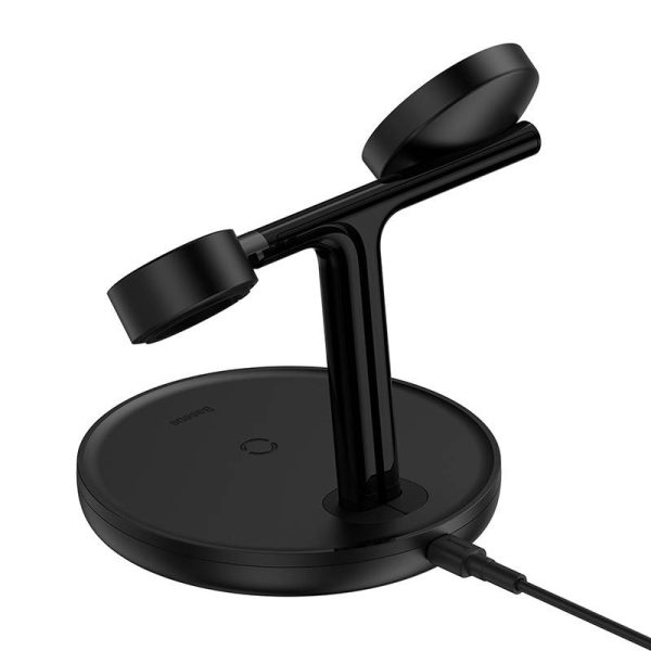 Magnetic Charging Bracket Baseus Swan 3 in 1 20W (black) - Image 3