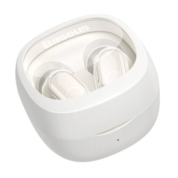 Wireless headphones Baseus Bowie WM02 TWS, Bluetooth 5.0 (white) — изображение 3