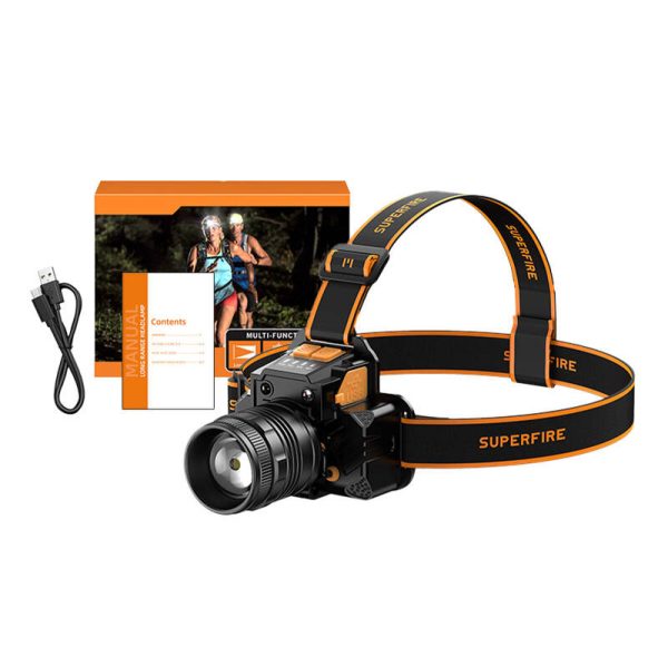 Headlight Superfire HL58, 350lm, USB - Image 2