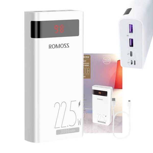 Powerbank Romoss SENSE8PF 30000mAh, 22.5W (white) - Image 2