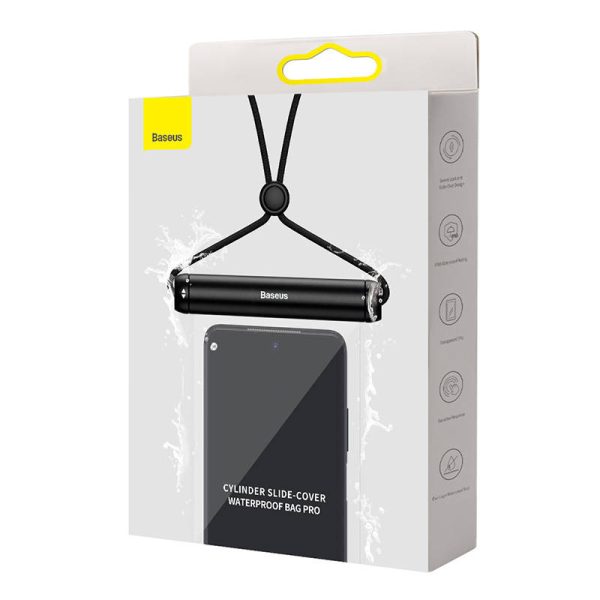 Baseus Cylinder Slide-cover waterproof smartphone bag (black) - Image 5