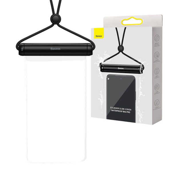 Baseus Cylinder Slide-cover waterproof smartphone bag (black) - Image 6