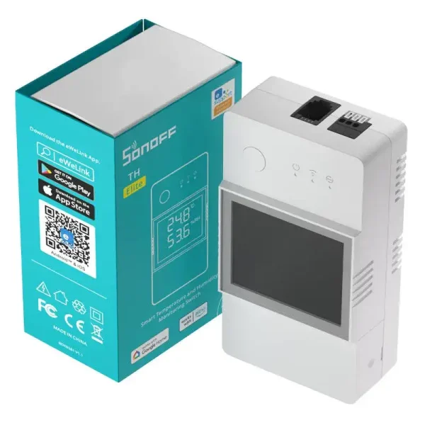 Smart WiFi temperature and humidity monitoring switch Sonoff THR316D TH Elite - Image 2