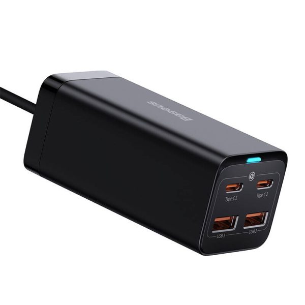 Baseus GaN3 Pro wall charger 2xUSB-C + 2xUSB, 100W (black) - Image 4