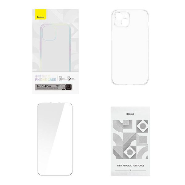 Baseus Crystal Series Case for iPhone 14 Plus + tempered glass - Image 6