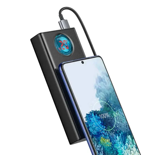 Powerbank Baseus Amblight 30000mAh, 4xUSB, USB-C, 65W (black) - Image 6